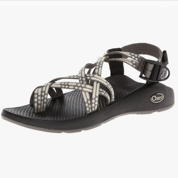 Chaco Womens Zx/2 Sandals Yampa Light Beam Gray Cream Pattern Hiking Outdoor 10 - Picture 1 of 7